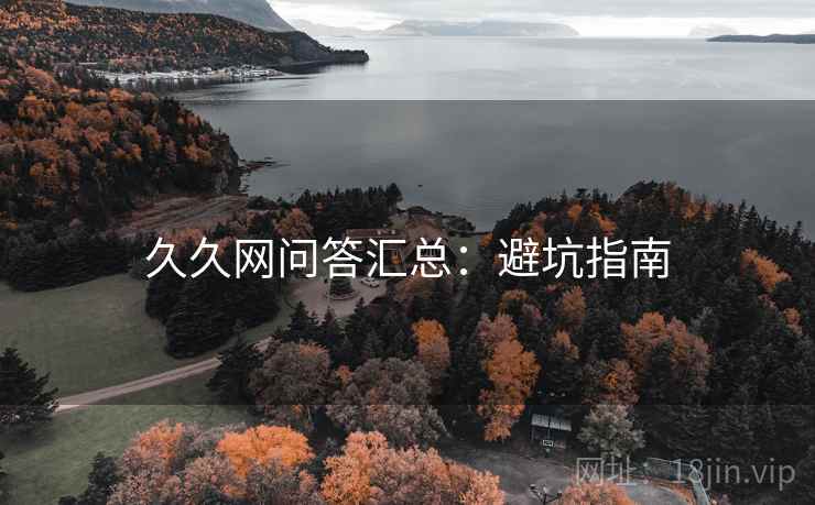 久久网问答汇总：避坑指南