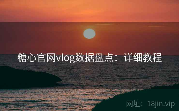 糖心官网vlog数据盘点：详细教程