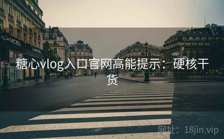 糖心vlog入口官网高能提示：硬核干货